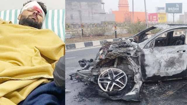 भारतीय क्रिकेट टीम के खिलाड़ी Rishabh Pant की कार से हुआ भयानक हादसा